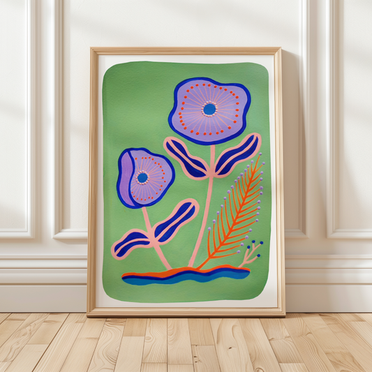 GREEN STEMS - Art Print