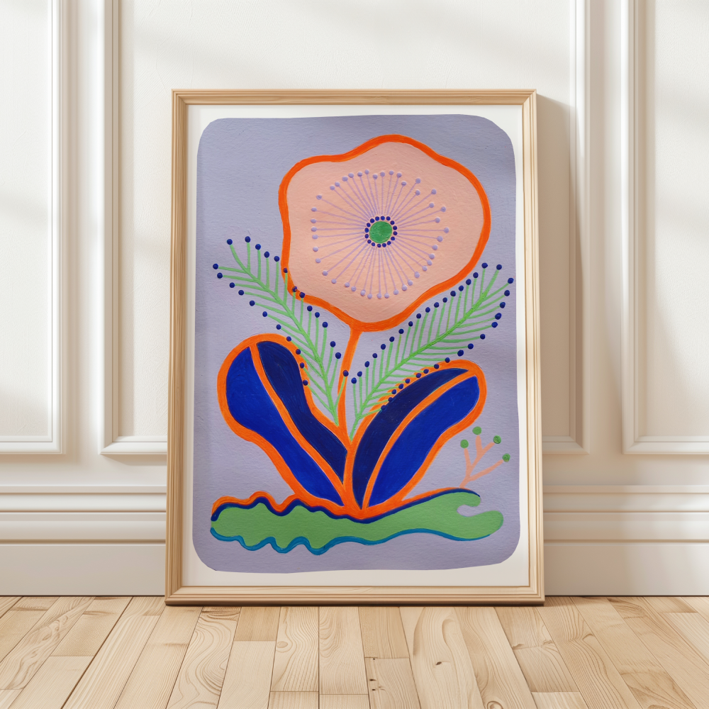 MAUVE STEMS - Art Print