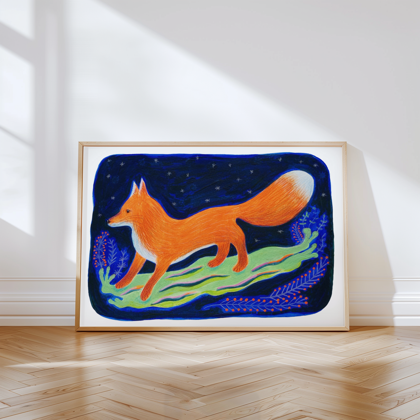 MIDNIGHT FOX - Art Print
