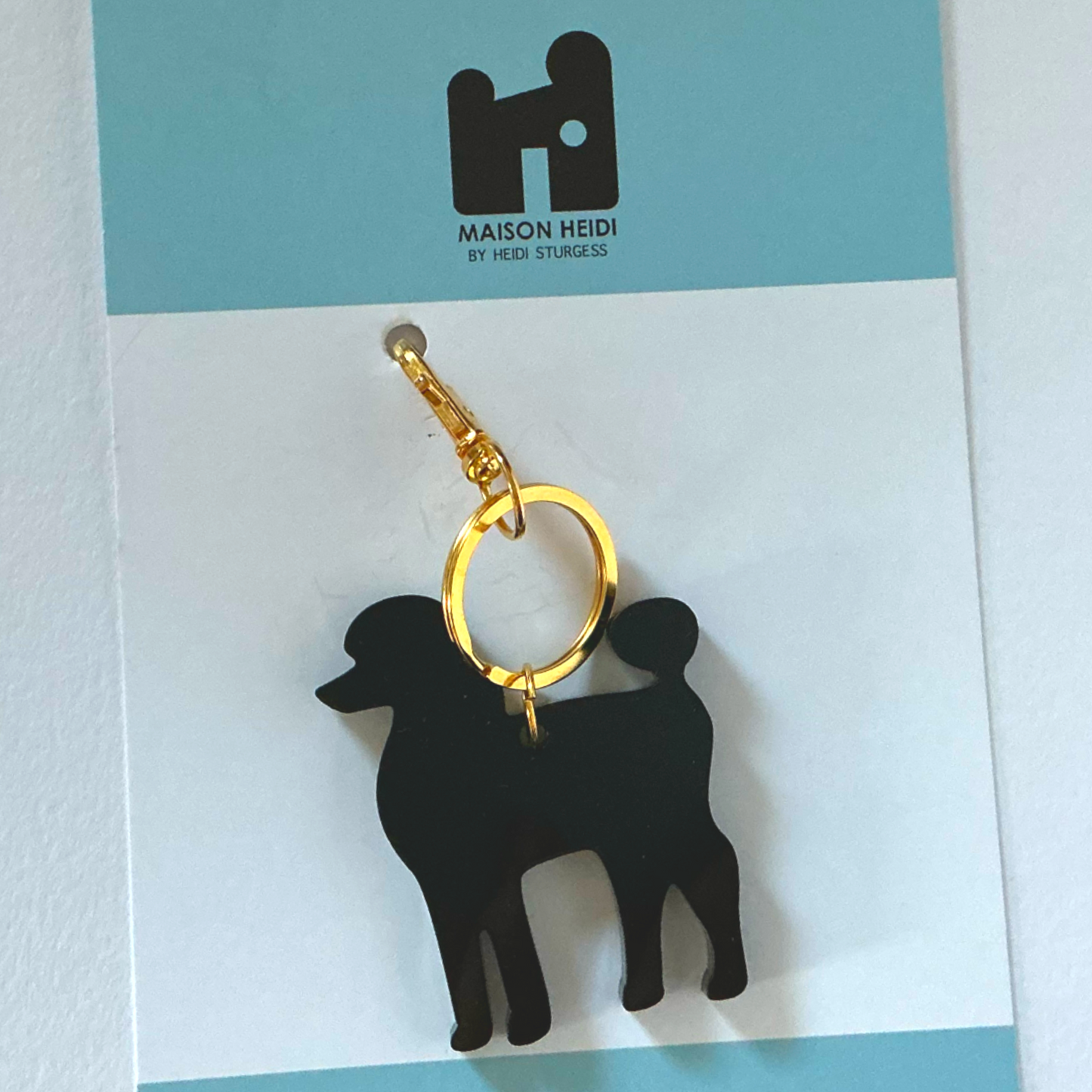Poodle Keyring