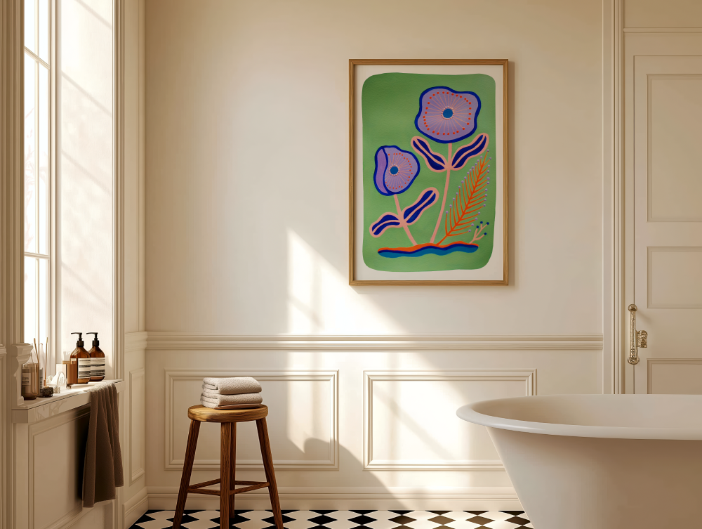 GREEN STEMS - Art Print