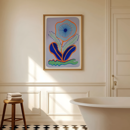 MAUVE STEMS - Art Print