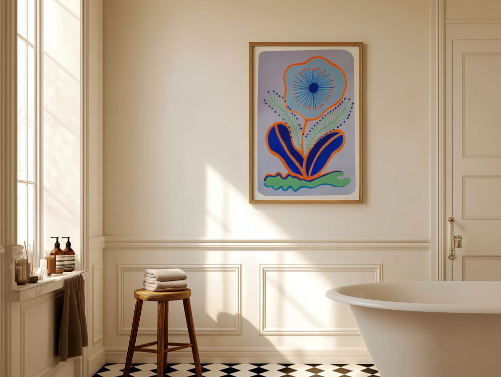 MAUVE STEMS - Art Print