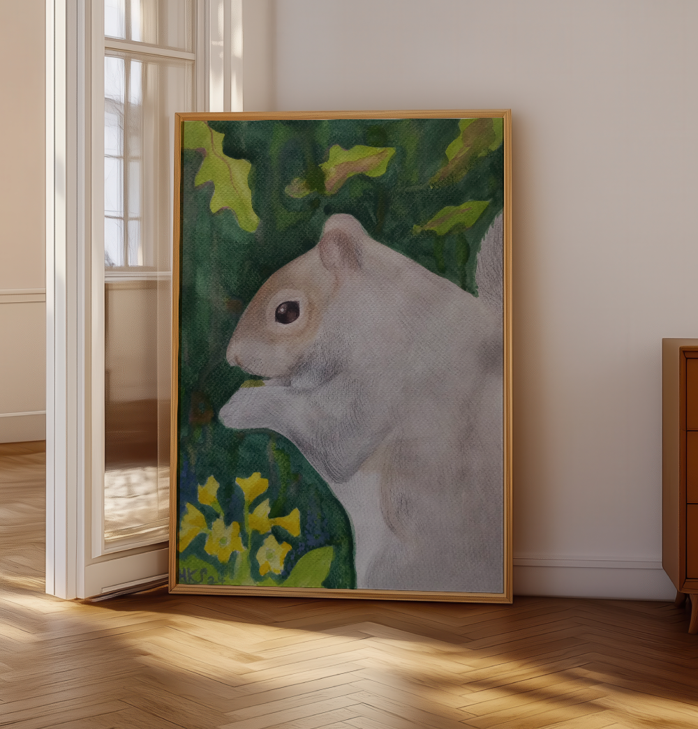 SQUIRREL PORTRAIT - Art Print