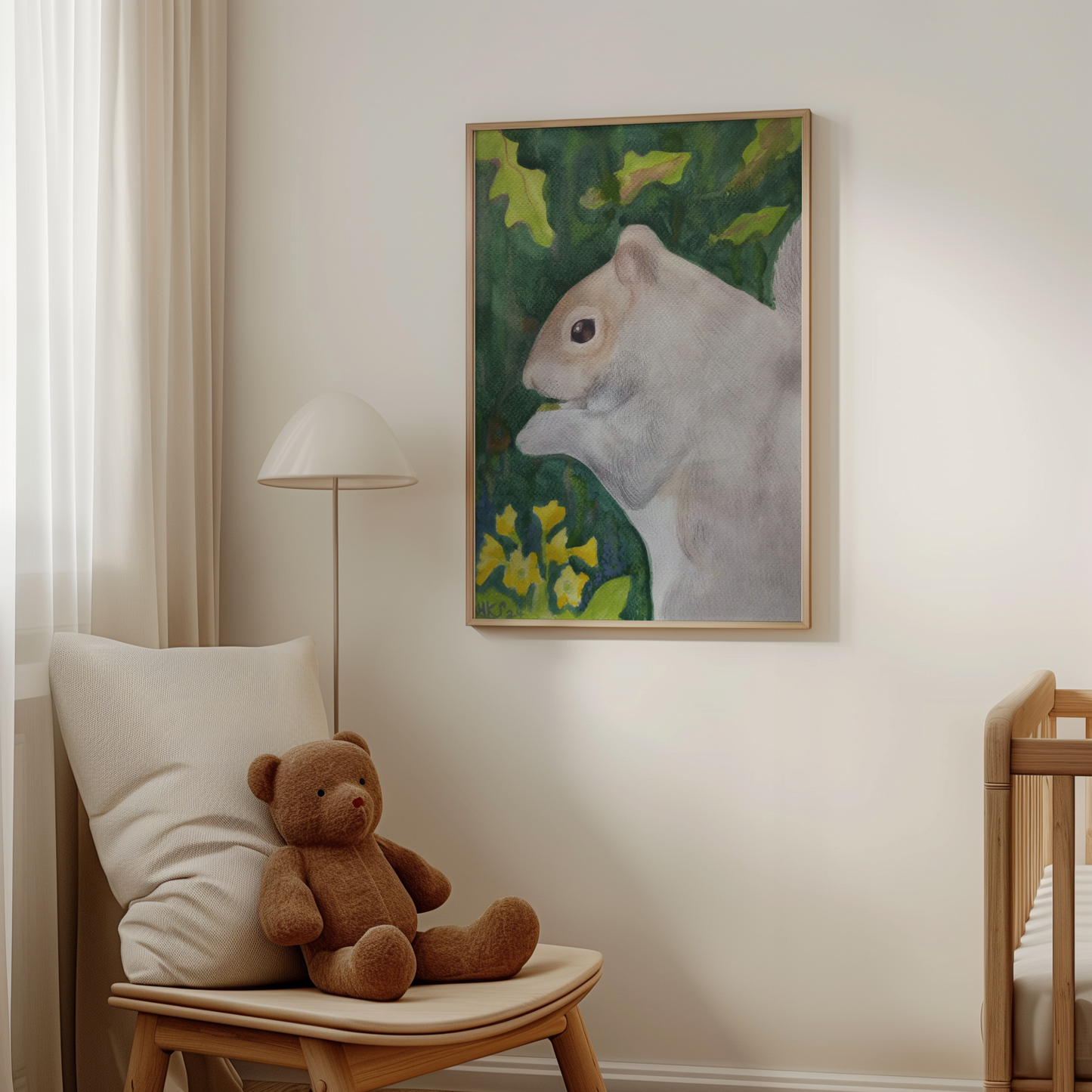 SQUIRREL PORTRAIT - Art Print