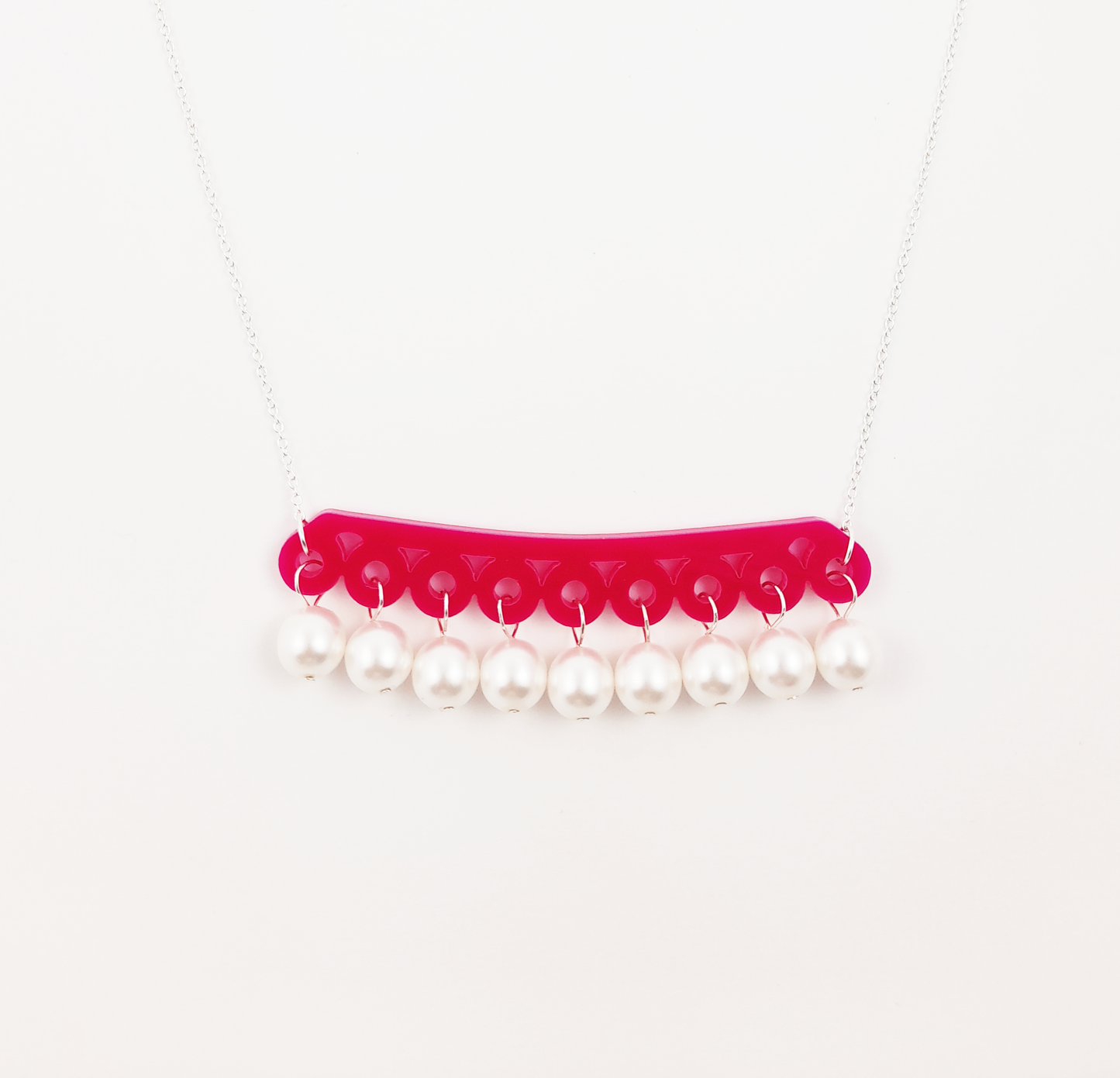Fuchsia Bubble Necklace