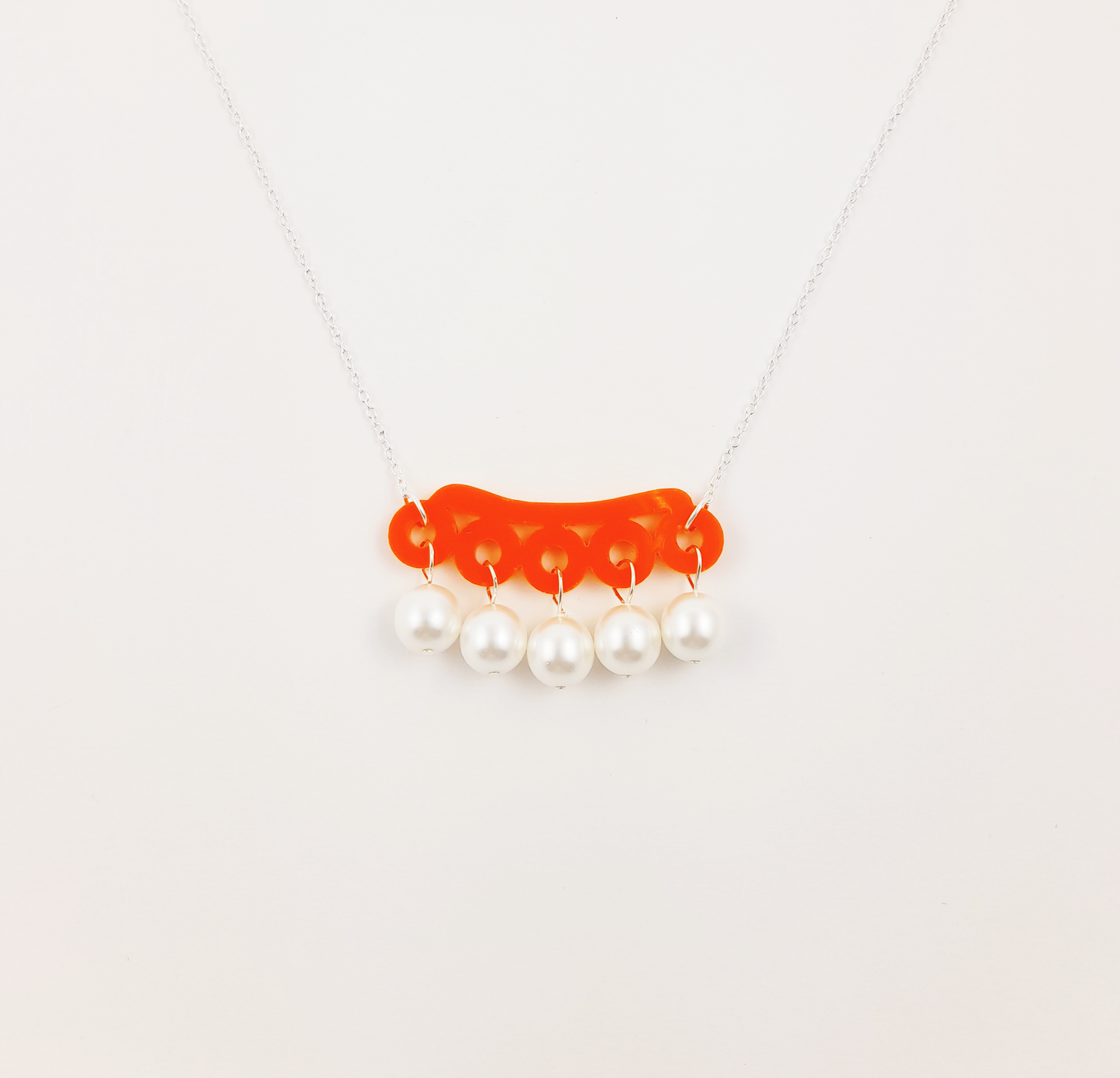 Orange Mini Bubble Necklace