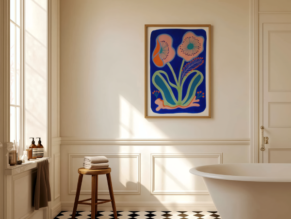 BLUE STEMS - Art Print