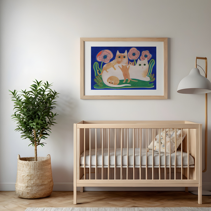 CAT FAMILY - Art Print