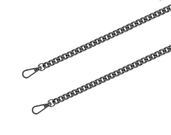 Gun Metal Handbag Strap
