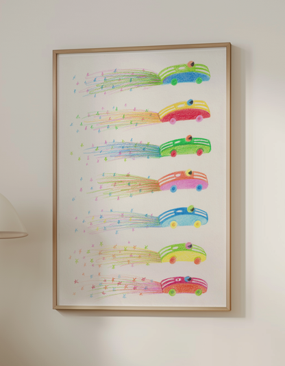 RACING CARS - Art Print