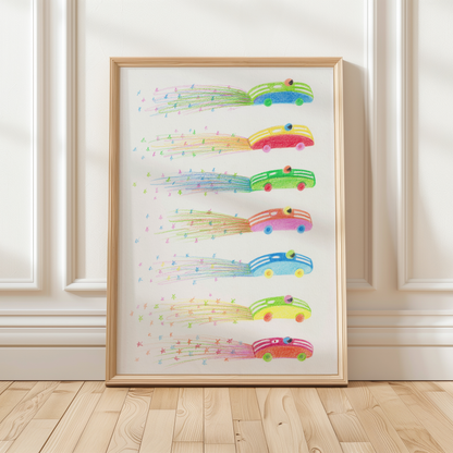 RACING CARS - Art Print
