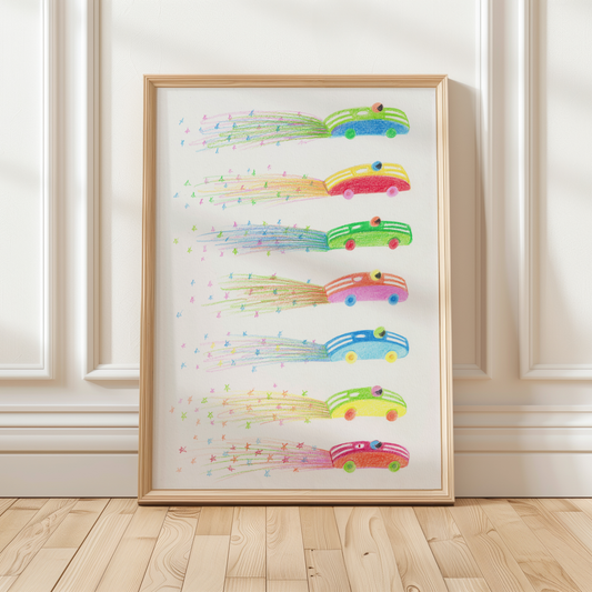 RACING CARS - Art Print