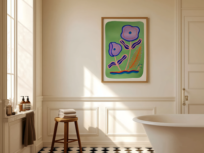 GREEN STEMS - Art Print