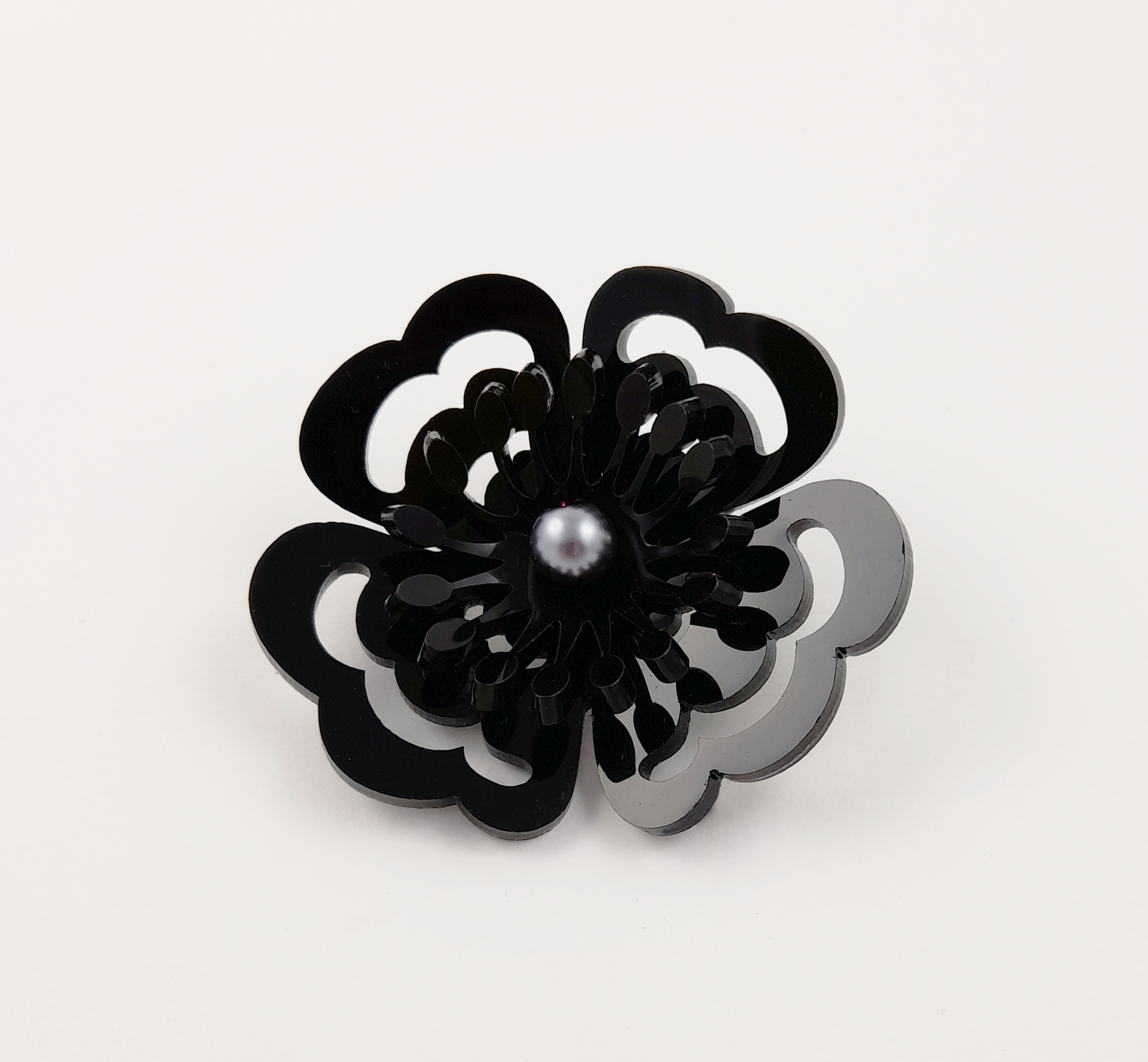 Black Anemone Brooch