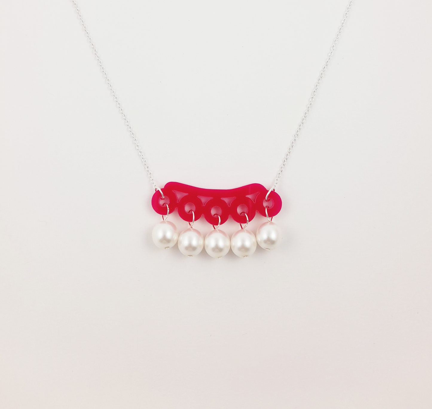 Fuchsia Mini Bubble Necklace