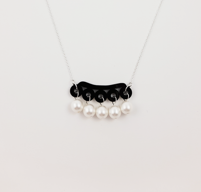 Black Mini Bubble Necklace