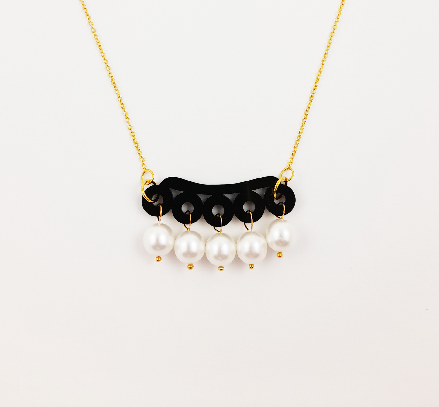Black Mini Bubble Necklace
