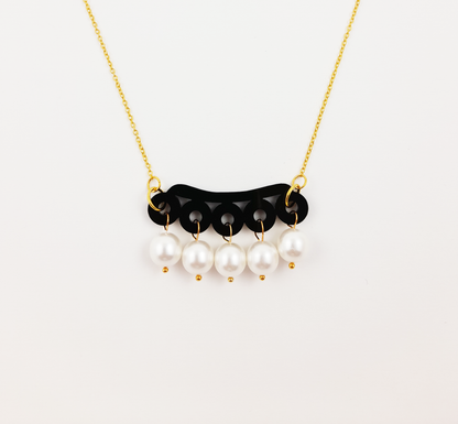 Black Mini Bubble Necklace
