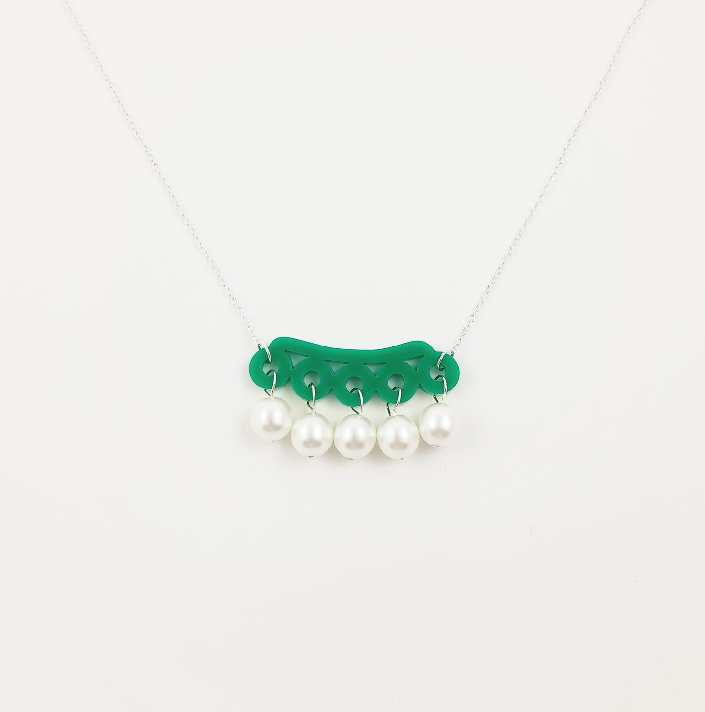Emerald Mini Bubble Necklace