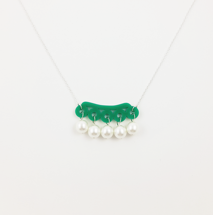 Emerald Mini Bubble Necklace