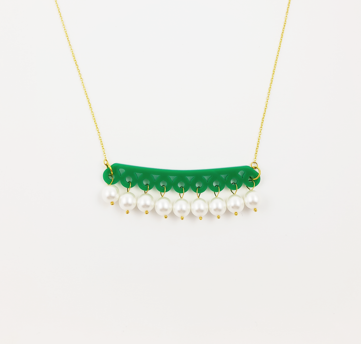 Emerald Bubble Necklace