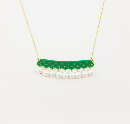 Emerald Bubble Necklace