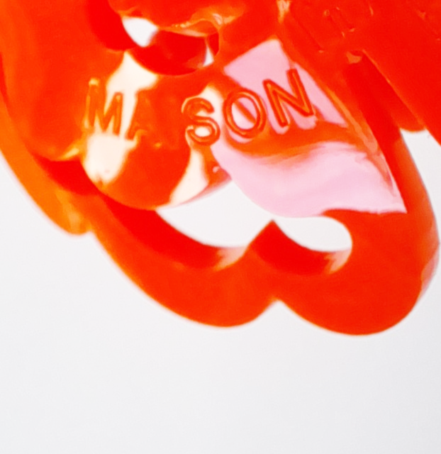 Orange Anemone Brooch