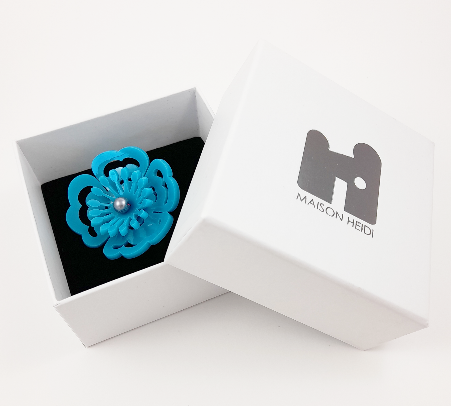 Turquoise Anemone Brooch