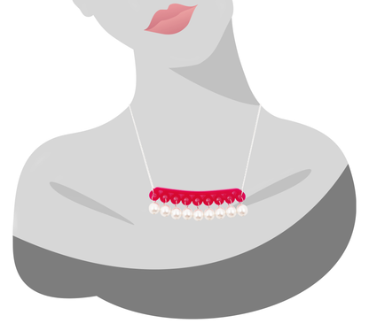 Navy Bubble Necklace