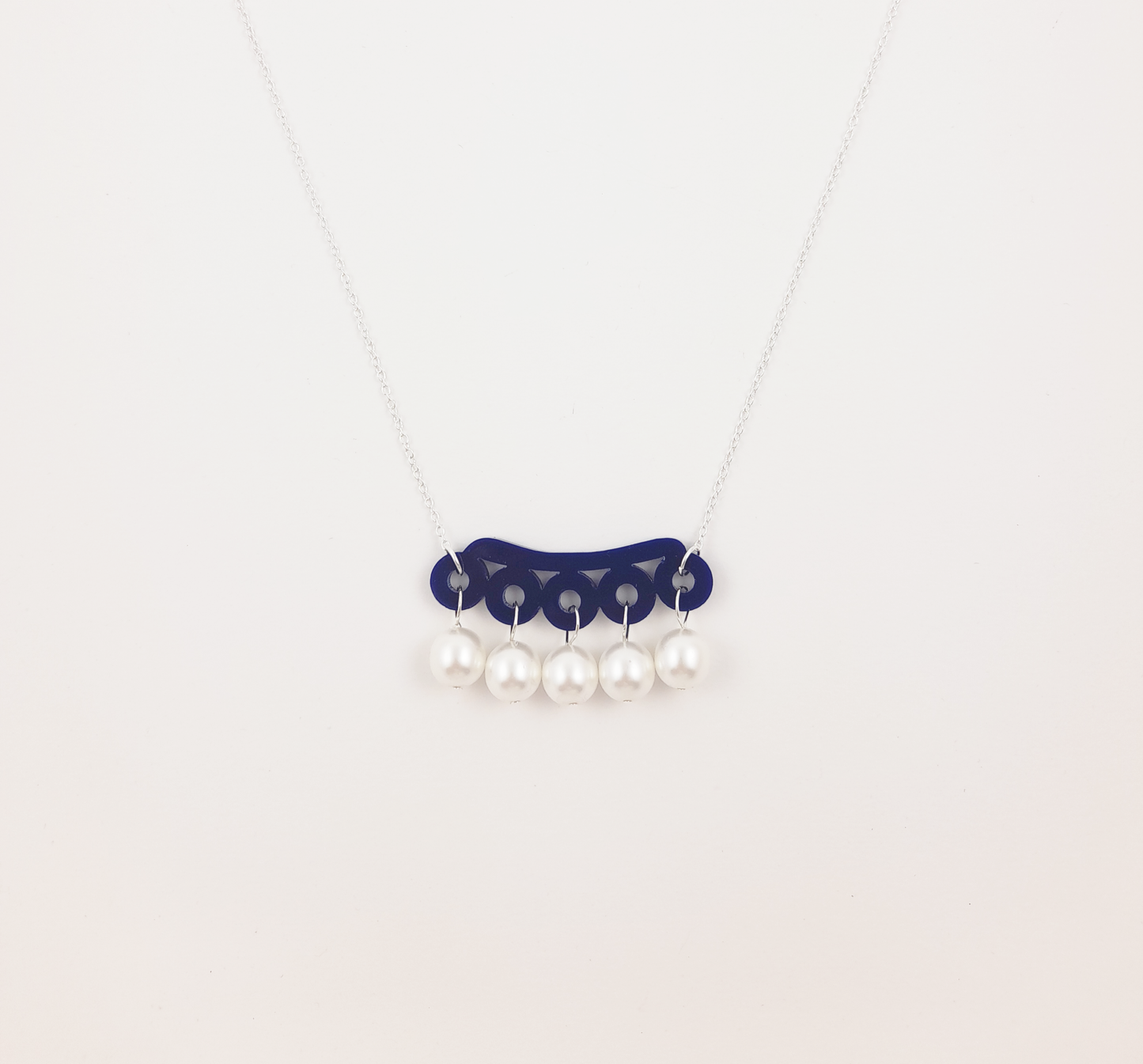 Navy Mini Bubble Necklace